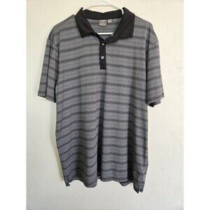 Ping Sensorcool Men's  Striped Gray Polo, Size L, EXCELLENT CONDITION